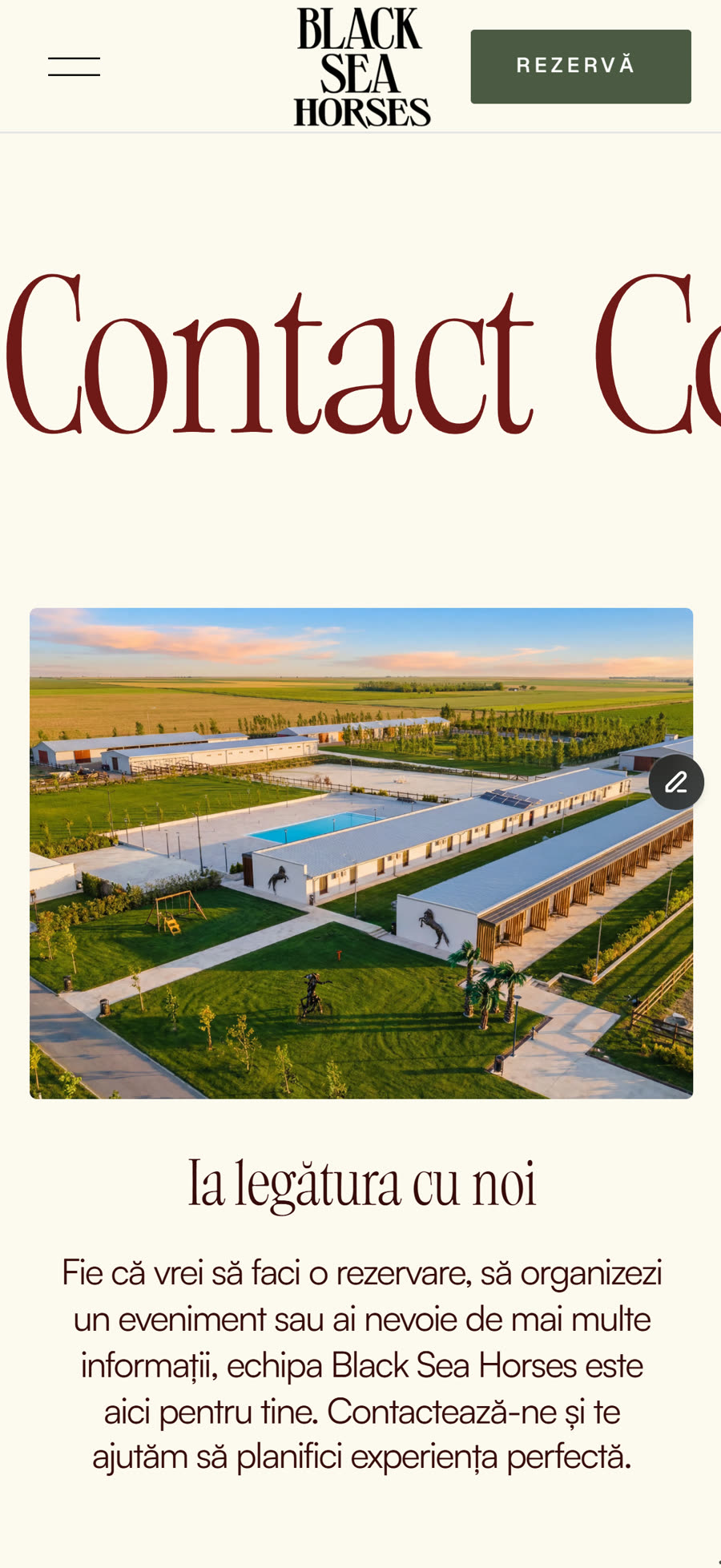 Versiunea mobilă a site-ului blackseahorses.ro