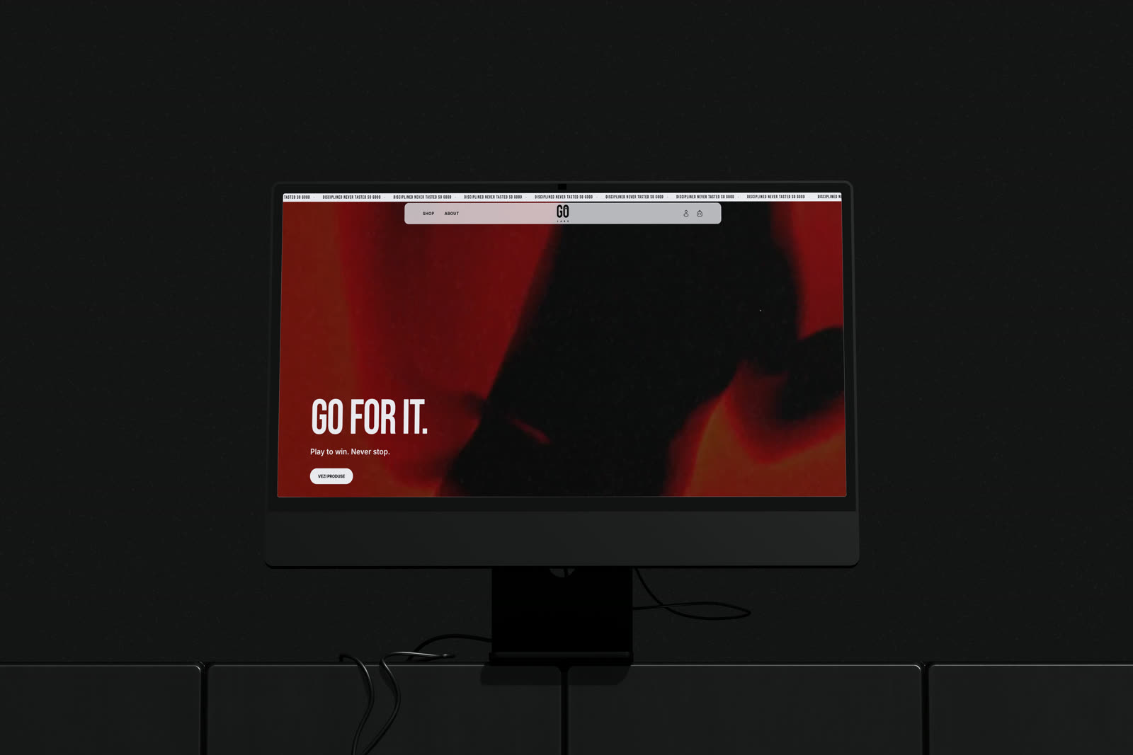 The GO Labs site on screen: